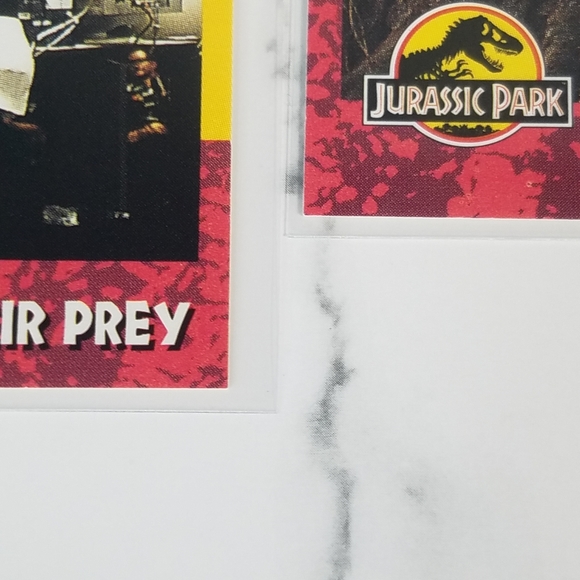 Vintage JP Topps Trading Cards Lot of 10 Jurassic Park Movie Cards Lot #3 - Picture 6 of 12